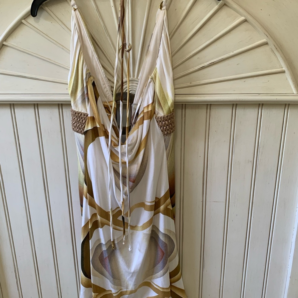 Sky Multicolor Halter Mini Dress - Picture 4 of 4